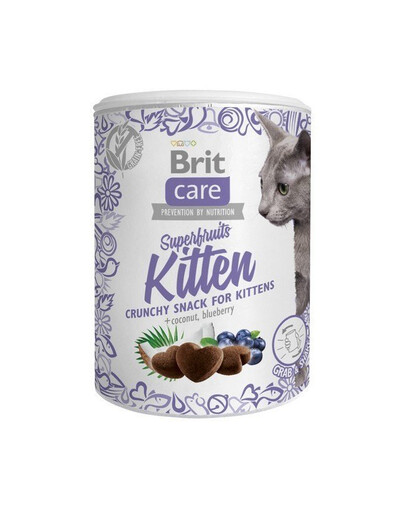 BRIT Care Cat Snack Superfruits Kitten pamlsek pro koťata 6x100g