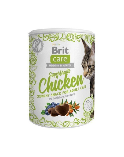 BRIT Care Snack Superfruits Mix příchutě 6x100g kočičí pamlsek s kuřecím masem, hmyzem a jehněčím