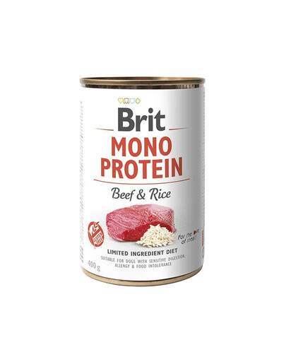 BRIT Mono Protein Beef & Rice 12x400 g monoproteinové hovězí a rýže