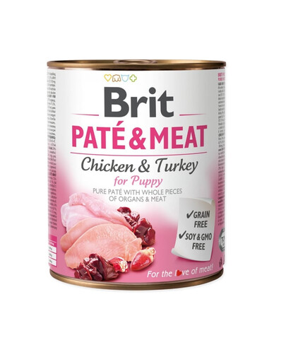 BRIT Pate&Meat Puppy 800 g