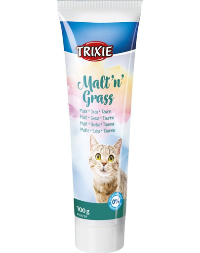 TRIXIE Pasta se sladem, trávou a taurinem pro kočku 100 g