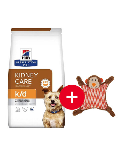 Levně HILL'S Prescription Diet k/d Canine 12 kg + hračka ZDARMA