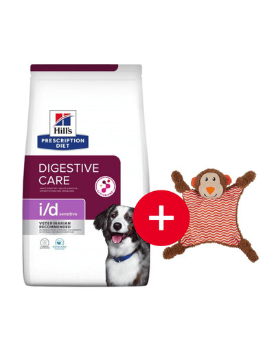 Levně HILL'S Prescription Diet Sensitive i/d Canine 12 kg + hračka ZDARMA