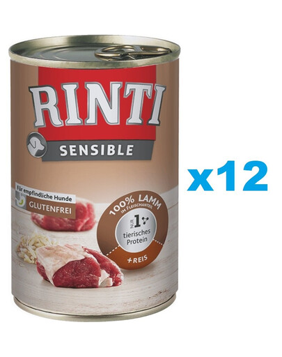 RINTI Sensible Jehněčí s rýží 400 g