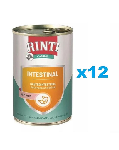 RINTI Canine Intestinal beef 12 x 400 g hovězí