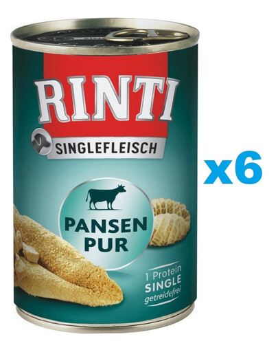 RINTI Singlefleisch Pure žaludky 6x400 g