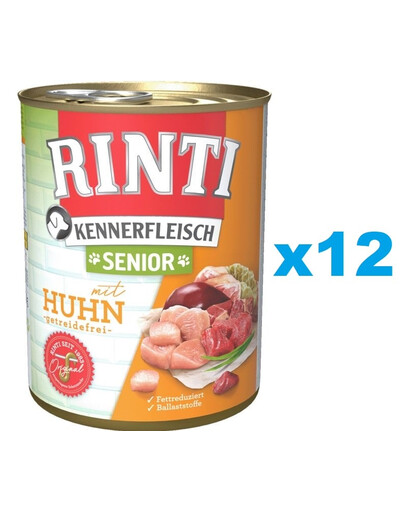 Levně RINTI Kennerfleish Senior Chicken 12x400 g