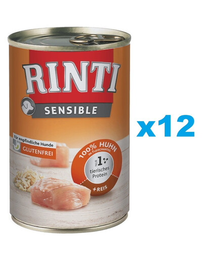 RINTI Sensible 400 g kuřecí s rýží 12x400 g