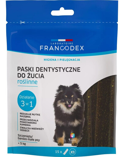 FRANCODEX XS žvýkací proužky proti zápachu z úst 114 g/15 ks.