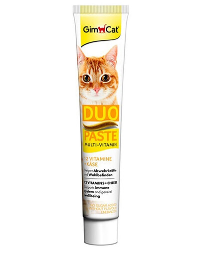GIMCAT Duo Paste Multi-Vitamin 12 Vitamin+Cheese 50 g