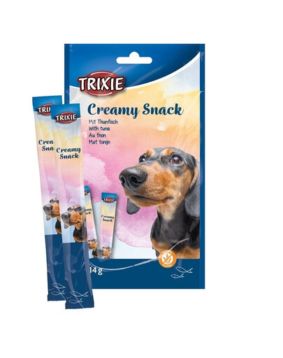 TRIXIE Creamy Snack pamlsek pro psy s tuňákem 5 x 14 g