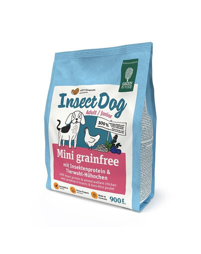 Levně GREEN PETFOOD InsectDog Mini 5x900g