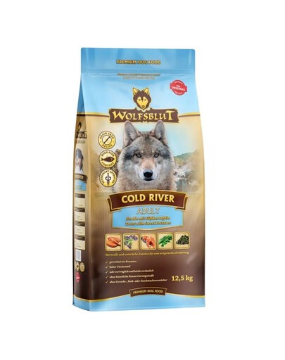 WOLFSBLUT Cold River Adult suché krmivo pro psy se pstruhem a sladkými bramborami 12,5 kg