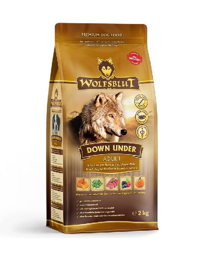 Levně WOLFSBLUT Down Under Adult suché krmivo pro psy s hovězím masem a zeleninou 12,5 kg