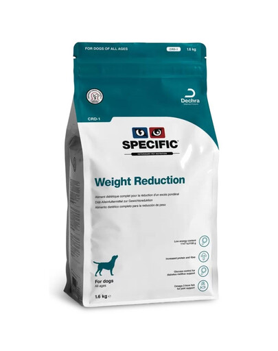 SPECIFIC Dog CRD-1 Weight Reduction 1,6 kg krmivo pro dospělé psy s nadváhou