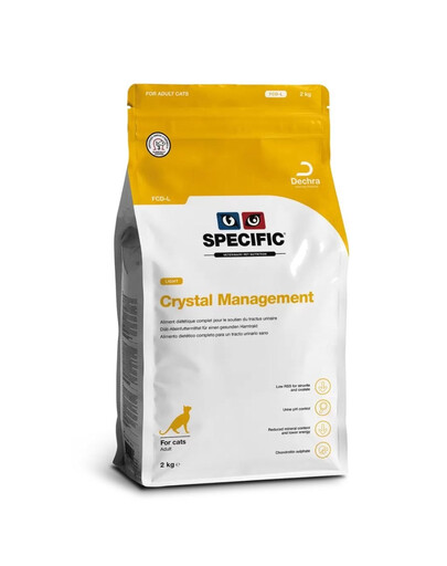 SPECIFIC Cat FCD-L Crystal Management 2 kg antistruvitové krmivo pro kočky s nadváhou