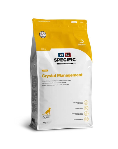 SPECIFIC Cat FCD-L Crystal Management 7 kg antistruvitové krmivo pro kočky s nadváhou