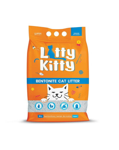 LITTY KITTY Bentonite Přírodní bentonitové stelivo 10 l (8 kg)