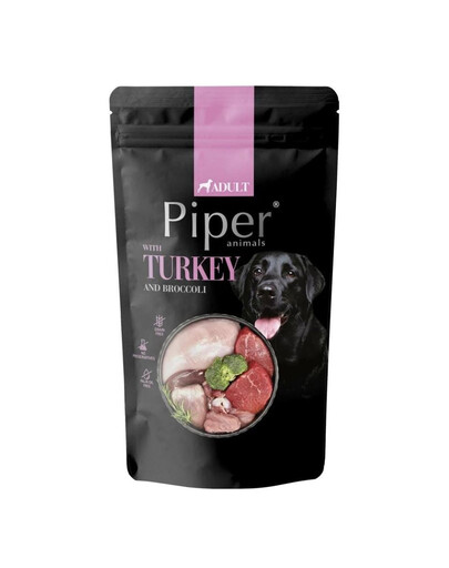PIPER s krůtím masem a brokolicí v sáčcích 500g mokré krmivo pro psy
