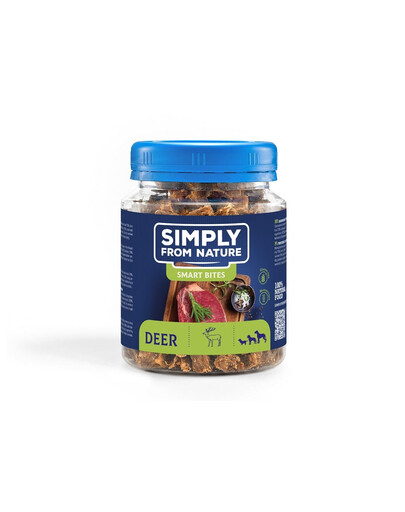 SIMPLY FROM NATURE Smart Bites Tréninkové pamlsky z jeleního masa 130 g