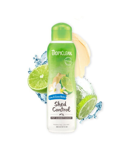 TROPICLEAN Lime Cocoa Butter Shed Control Conditioner 355ml