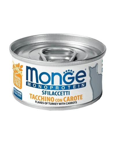 MONGE Cat Monoprotein Krůta s mrkví 80g