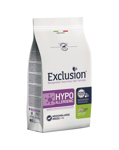 EXCLUSION Hypoallergenic medium large breeds krmivo pro hmyz pro střední a velká plemena s hmotností 12 kg