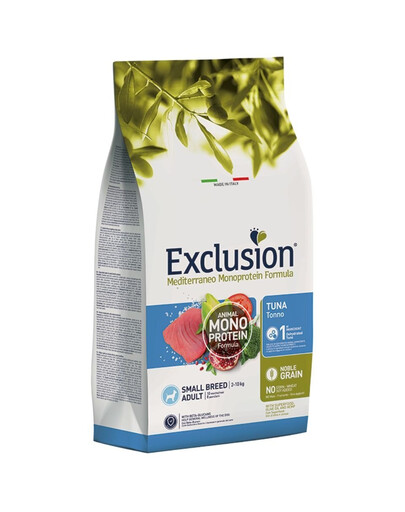 Levně EXCLUSION MonoProtein Noble Grain small breed dogs z tuňák pro malá plemena 7 kg
