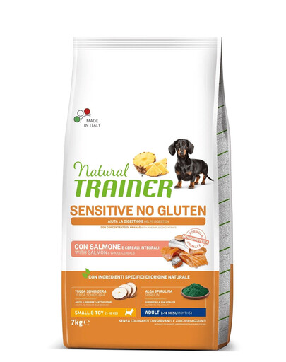 TRAINER Natural Sensitive No Gluten Small Toy Adult s lososem 7 kg