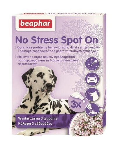 BEAPHAR No Stress Spot On pro psy  0,7 ml x3