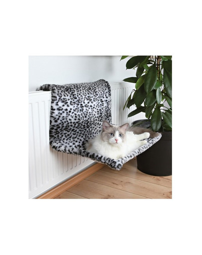 TRIXIE Závěsné lůžko na topení pro kočku 58 × 30 × 38 cm  panterka