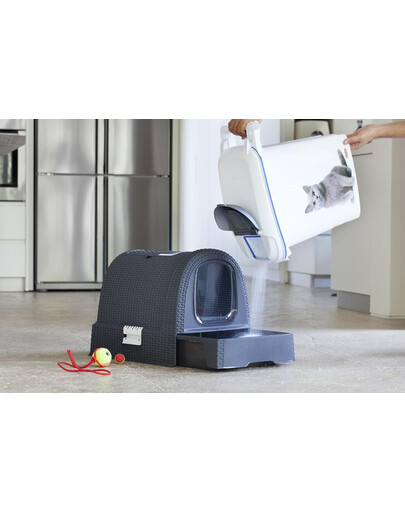 CURVER WC kryté Rattan 39x39x51cm šedé