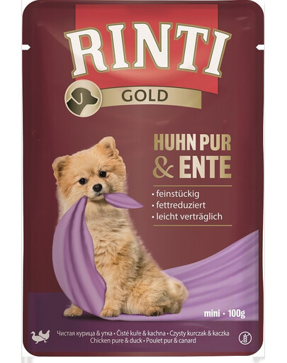 RINTI Chicken Pure&Duck Mini s kuřecím a kachním masem 100 g