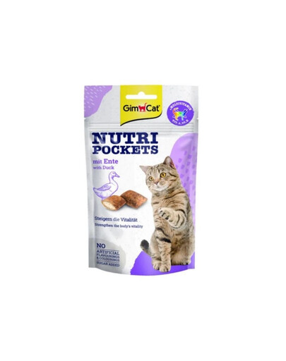 GIMCAT Nutri Pockets with Duck 60 g s kachnou