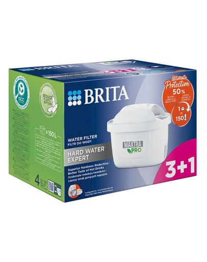 BRITA Vodní filtr MAXTRA PRO Hard Water Expert 3+1 (4 ks)
