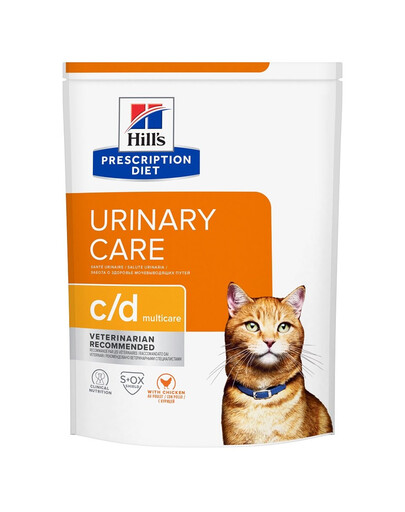 HILL'S Prescription Diet Feline c/d Multicare Chicken 12 kg pro kočky s citlivým močovým traktem