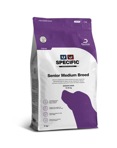 SPECIFIC Dog CGD-M Senior Medium Breed 4 kg krmivo pro starší psy středních plemen