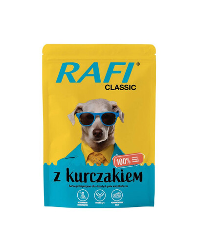 RAFI Classic kuřecí mokré krmivo pro psy 400g