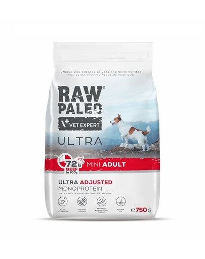 RAW PALEO Ultra Beef Mini Adult 750g