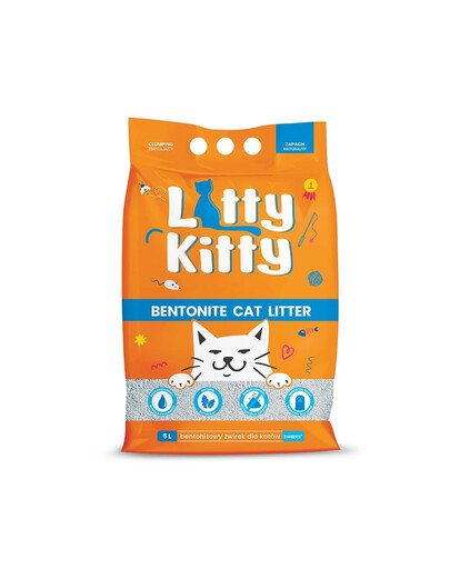 LITTY KITTY Přírodní bentonitové stelivo5 l (4 kg)