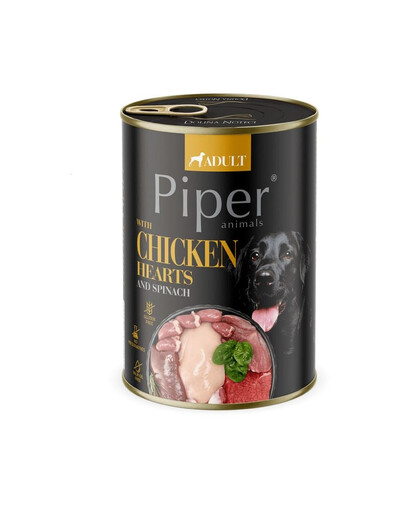 DOLINA NOTECI PIPER s kuřecím srdcem a špenátem 400 g