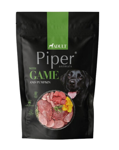 PIPER se zvěřinou a dýní v sáčcích 500g vlhké krmivo pro psy