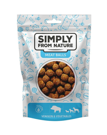 SIMPLY FROM NATURE Zvěřinové kuličky se zeleninou pro psy 80 g