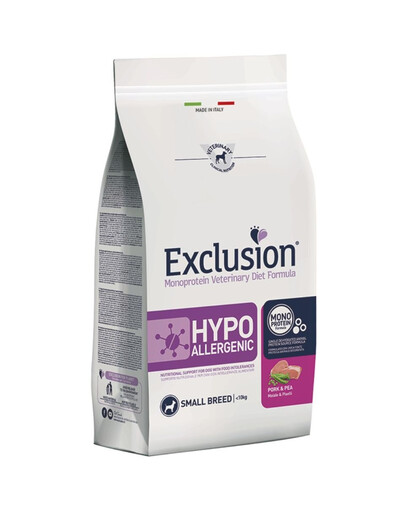 EXCLUSION Hypoallergenic small breeds s vepřovým masem pro malá plemena 2 kg