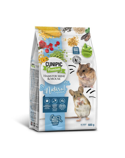CUNIPIC Premium Hamster mini Mouse 600g krmivo pro mini křečky a myši