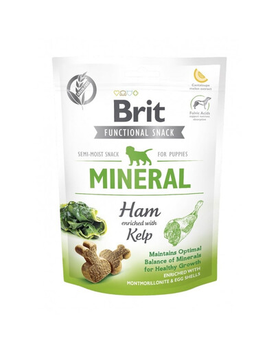 BRIT Care Dog Functional Snack Mineral Ham 150g šunka a řasy pro vaše štěně