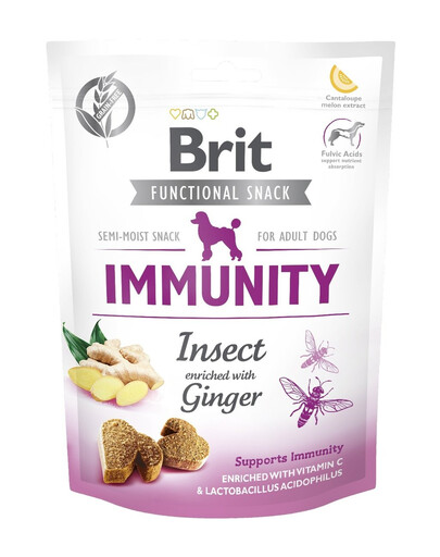 BRIT Care Dog Functional Snack immunity insect 150 g pochoutka pro psy s hmyzem na imunitu
