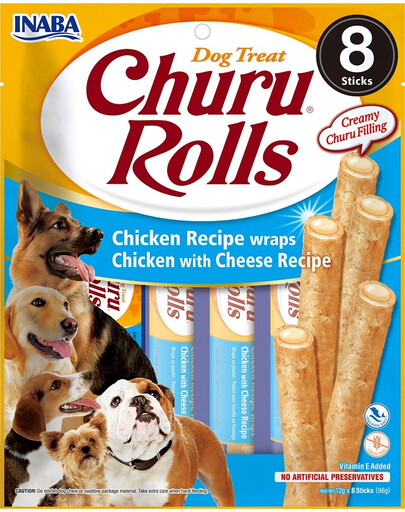 INABA Churu Rolls Chicken 8x12g
