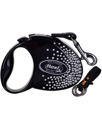 FLEXI Glam Splash Crystal S Páska 3m černá
