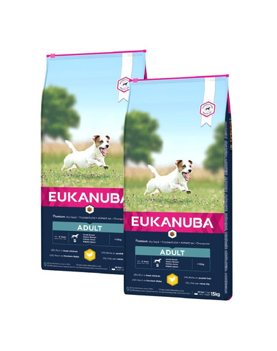 EUKANUBA Adult Small Breed 2 x 15kg